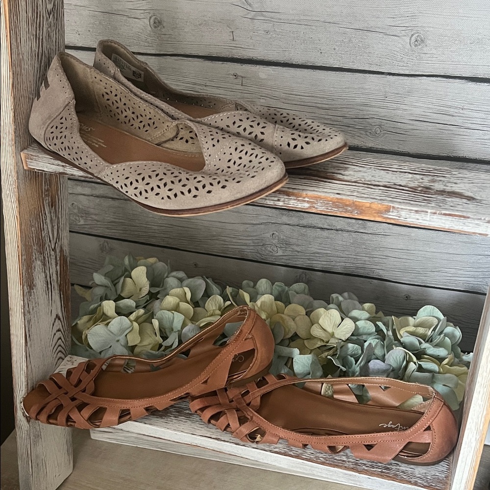 Elegant Women's Beige and Brown Flats Bundle